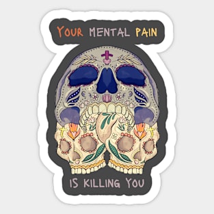 Mental pain Sticker